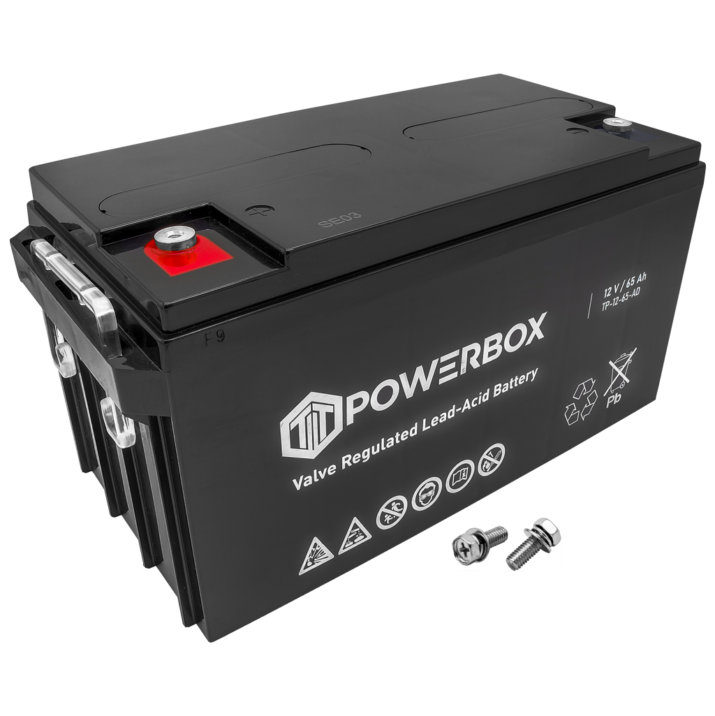 12V 65Ah 3 POWERBOX Akumulator VRLA AGM 12V 65Ah - obrazek 1