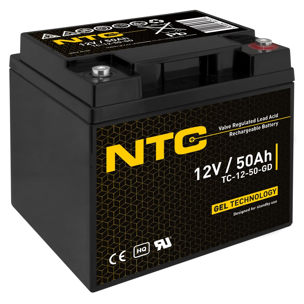 NTC 12V 50Ah 2 NTC Akumulator VRLA GEL 12V 50Ah - obrazek 1