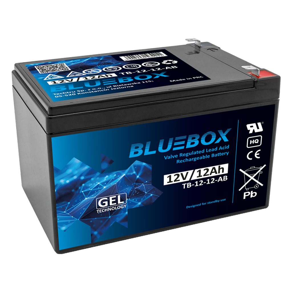 TB-12-12 BLUEBOX Akumulator VRLA GEL 12V 12Ah - obrazek 1