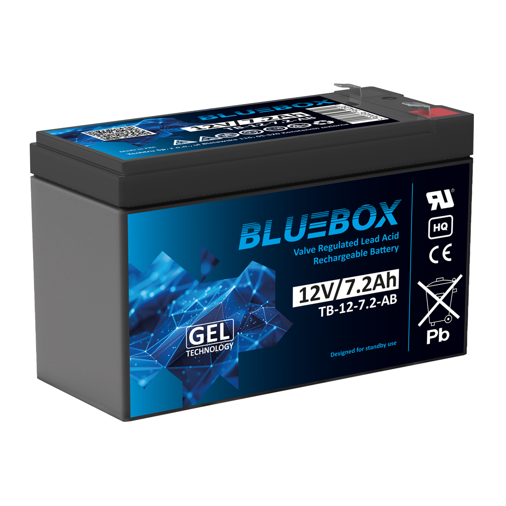 TB-12-7.2 BLUEBOX Akumulator VRLA GEL 12V 7,2Ah - obrazek 1