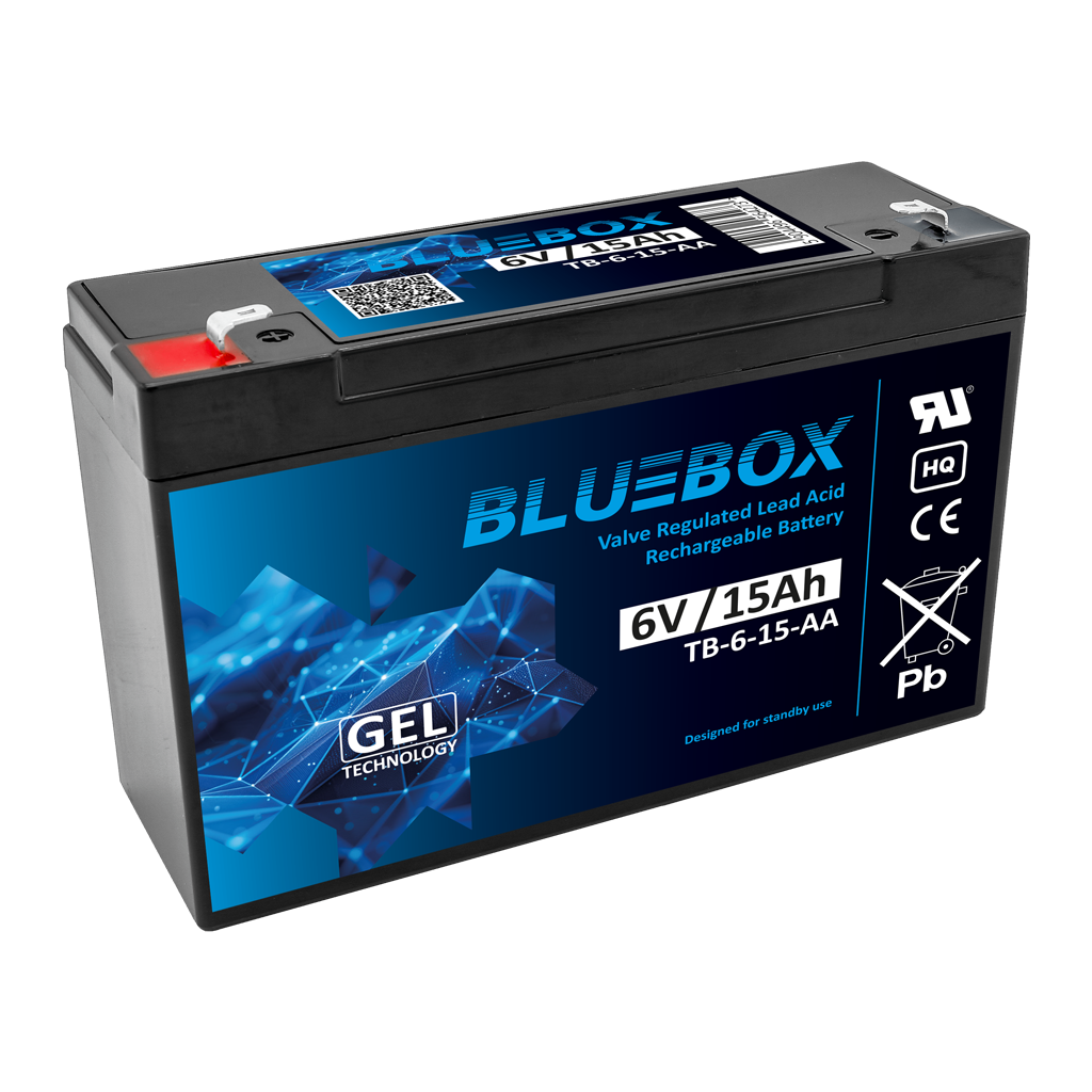 TB-6-15 BLUEBOX Akumulator VRLA GEL 6V 15Ah - obrazek 1
