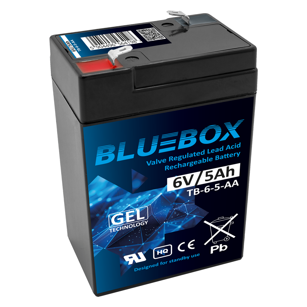 TB-6-5 BLUEBOX Akumulator VRLA GEL 6V 5Ah - obrazek 1