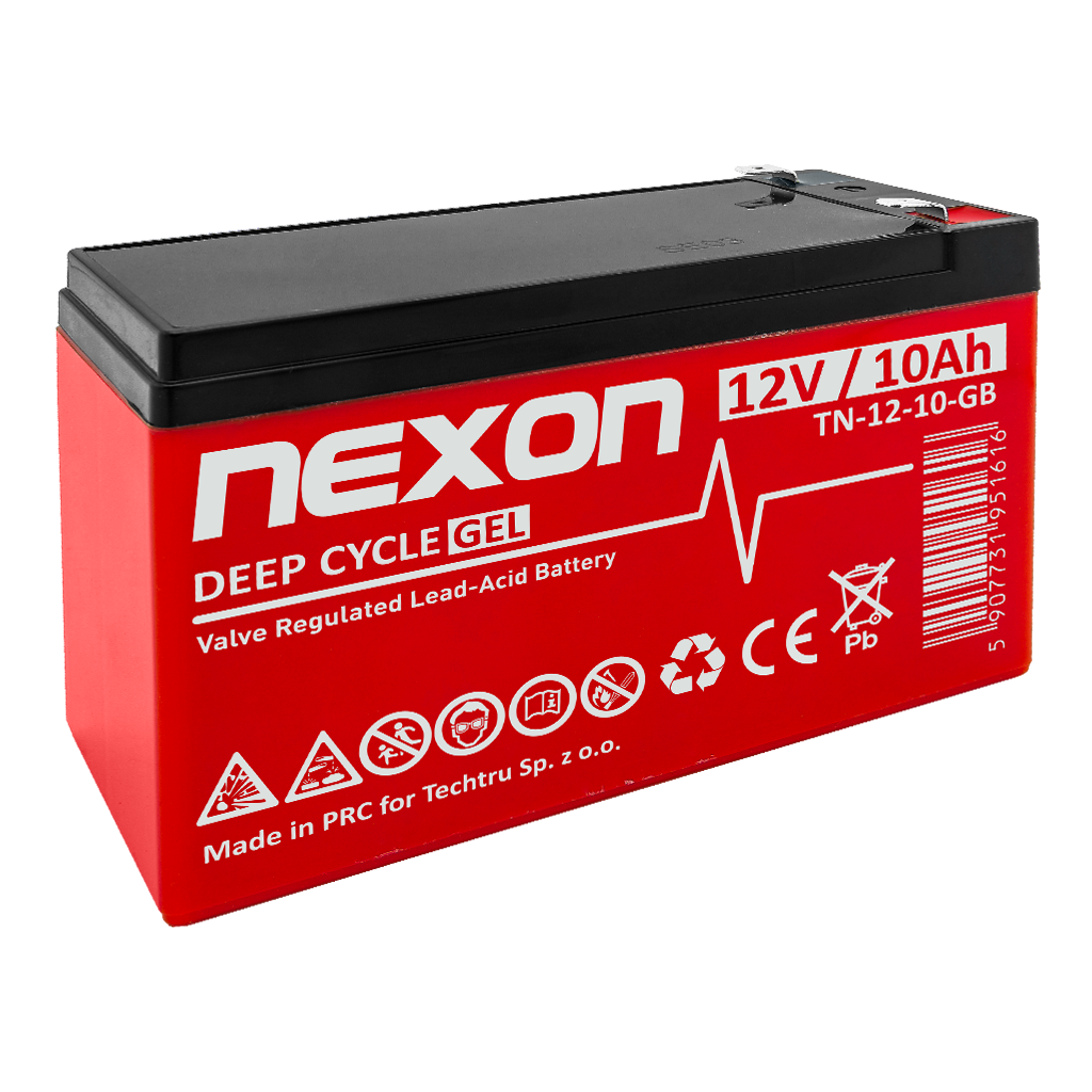 TN 12-10 NEXON Akumulator VRLA GEL 12V 10Ah - obrazek 1