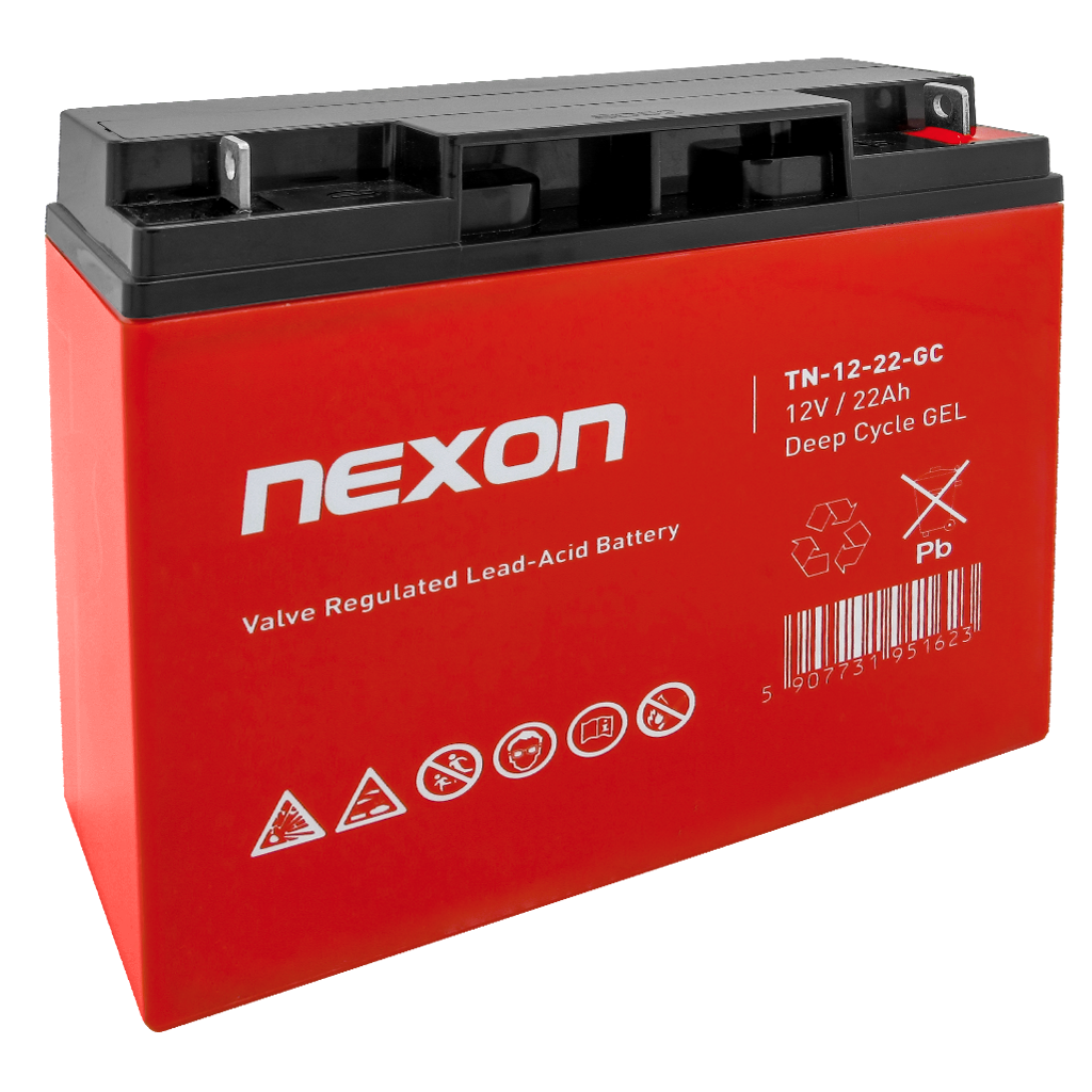 TN-12-22 NEXON Akumulator VRLA GEL 12V 22Ah - obrazek 1