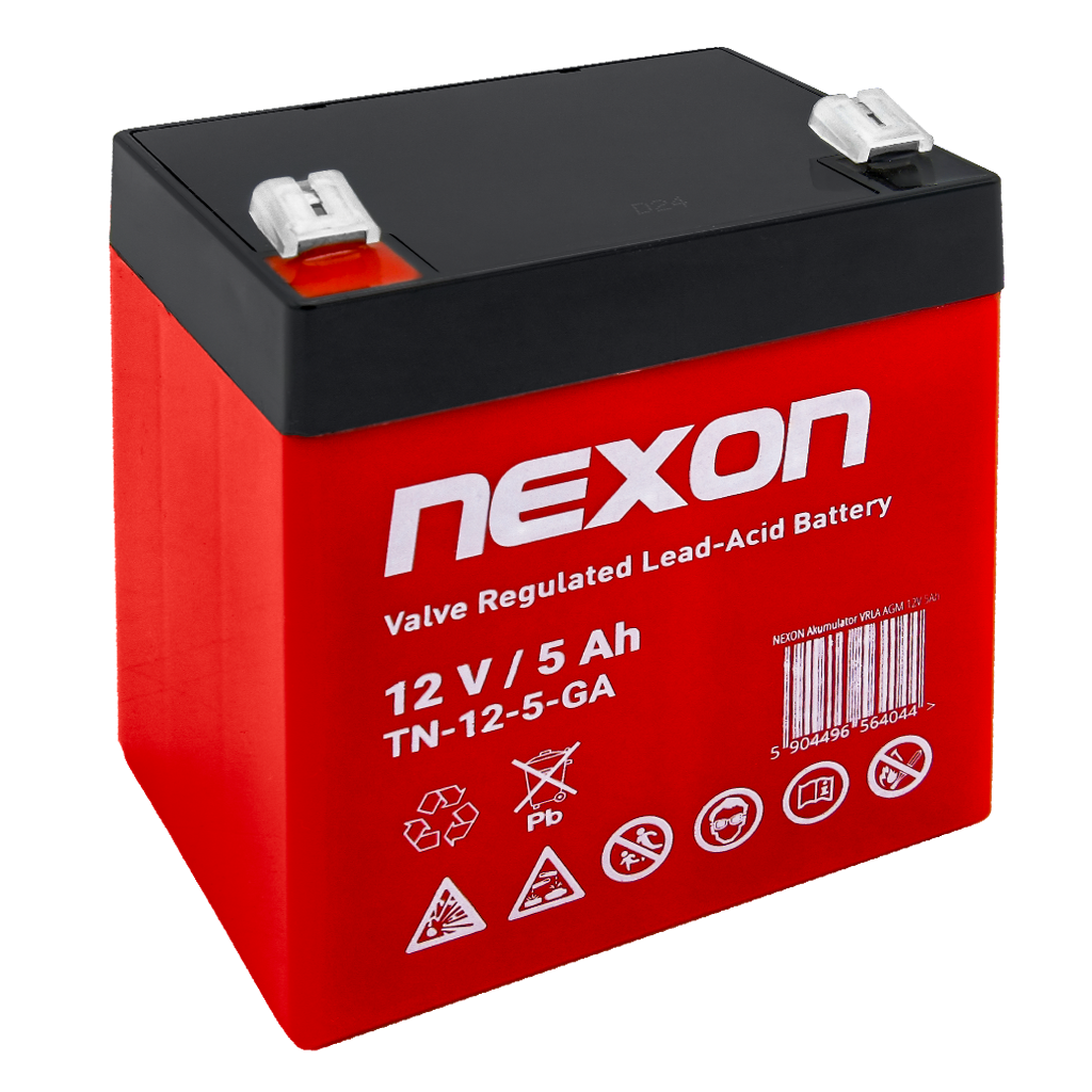 TN-12-5 NEXON Akumulator VRLA GEL 12V 5Ah - obrazek 1