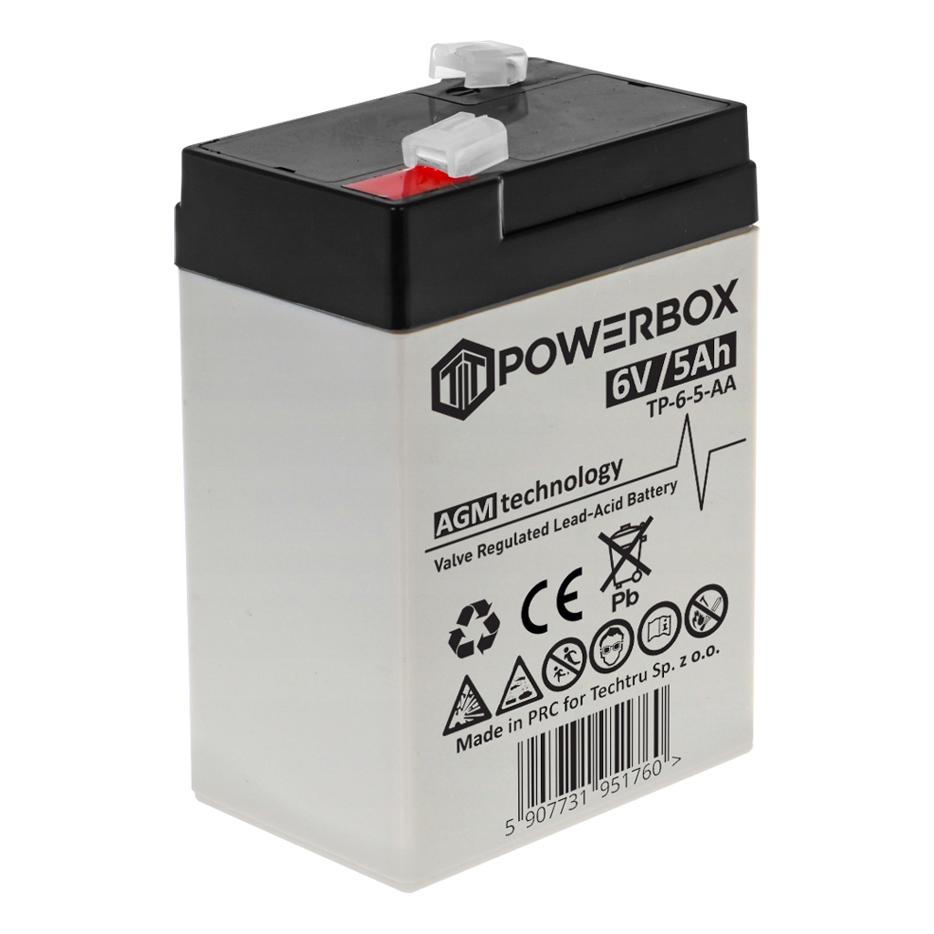 POWERBOX Akumulator VRLA AGM 6V 5Ah