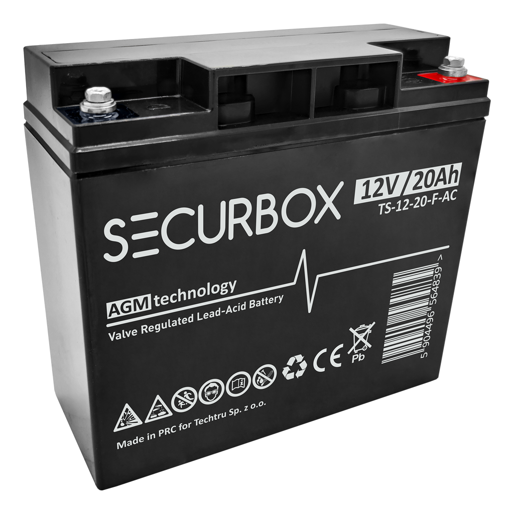 TS 12-20 SECURBOX (F) Akumulator VRLA AGM 12V 20Ah - obrazek 1