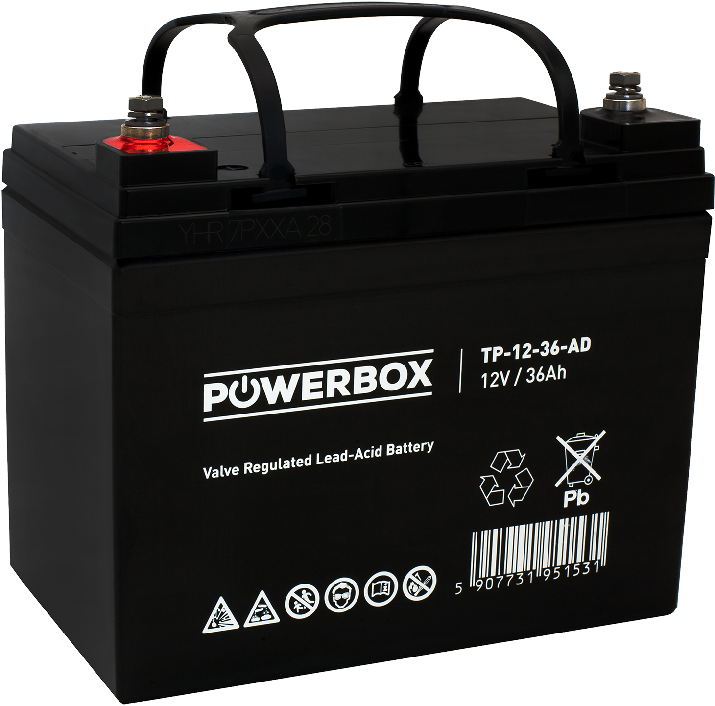 e4744489ec94242689b106986de43929.png POWERBOX Akumulator VRLA AGM 12V 36Ah - obrazek 1
