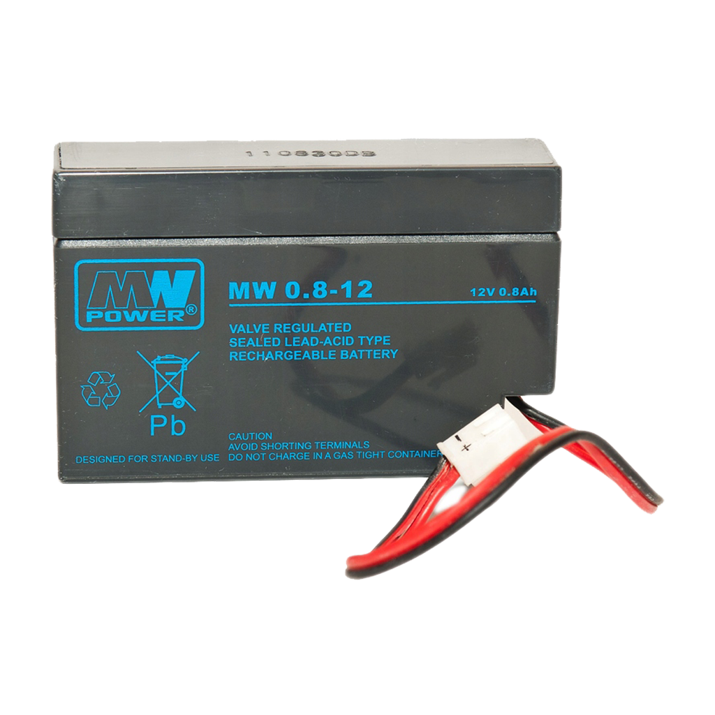 MW-12-0.8 MW Akumulator VRLA AGM 12V 0.8Ah - obrazek 1