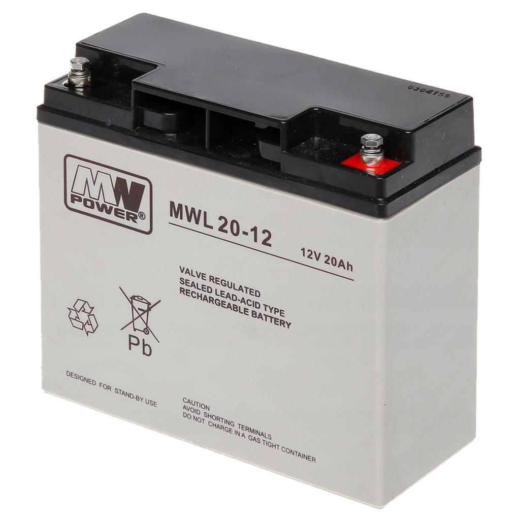 MWL-12-20 MWL Akumulator VRLA AGM 12V 20Ah - obrazek 1