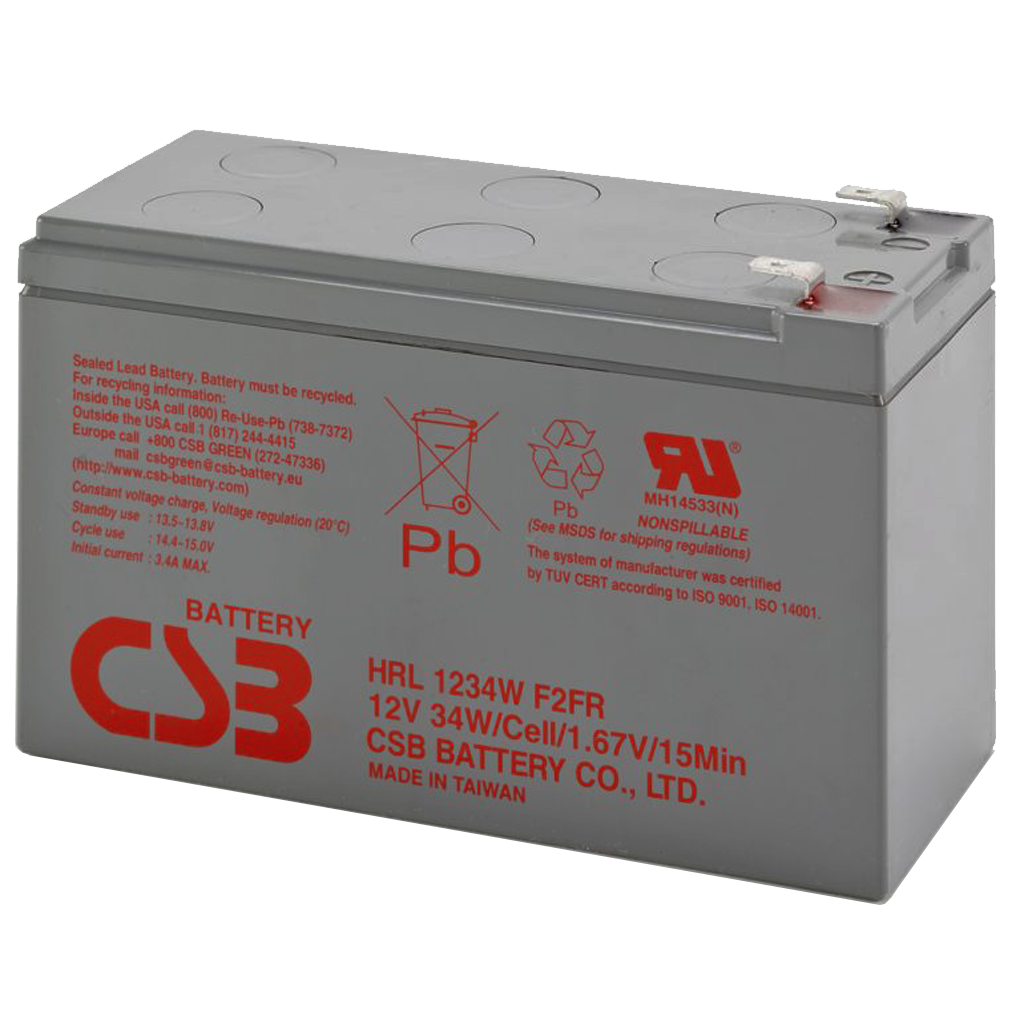 CSB HRL 12V 9AH 1 CSB Akumulator HRL1234WF2FR 34W 12V 9Ah - obrazek 1
