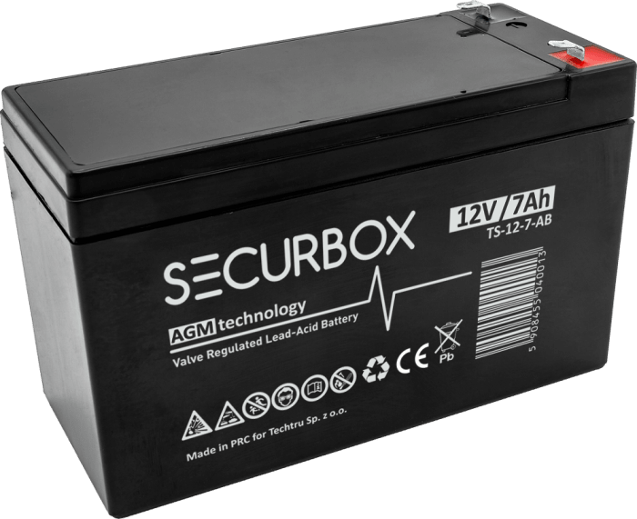20855de28c4f4d31ca62060dc789d22a.png SECURBOX Akumulator VRLA AGM 12V 7Ah (T) - obrazek 1