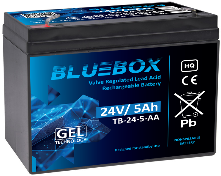 TB-24-5-AA 1 BLUEBOX Akumulator VRLA GEL 24V 5Ah - obrazek 1