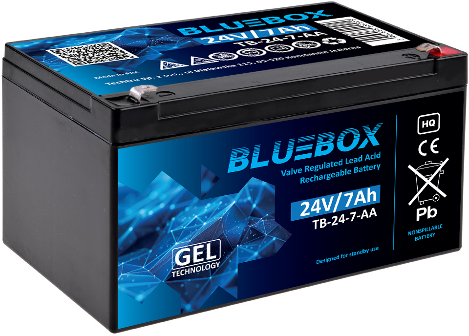 c119defce00e9b3f014281bf3f2a47ff.png BLUEBOX Akumulator VRLA GEL 24V 7Ah - obrazek 1