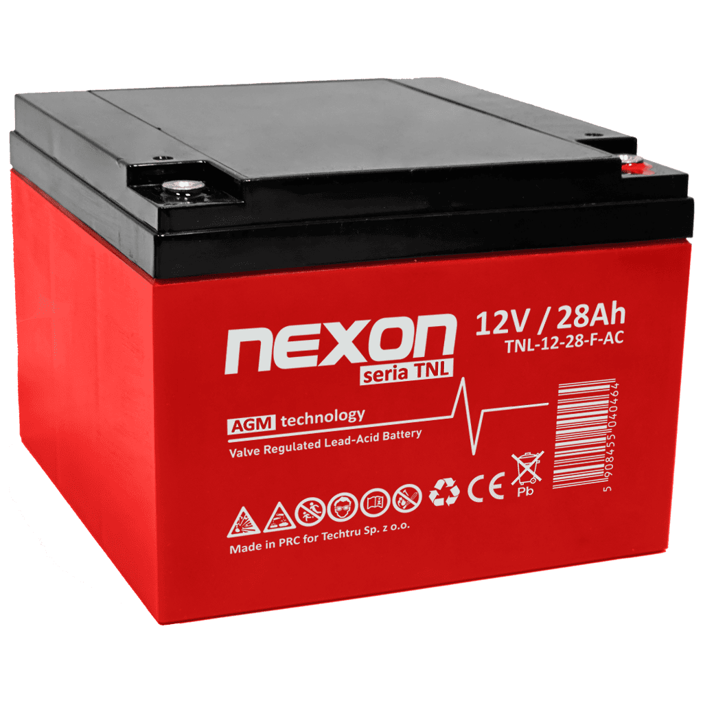 TNL-12-28-F-AC NEXON TNL Akumulator VRLA AGM 12V 28Ah (F) - obrazek 1