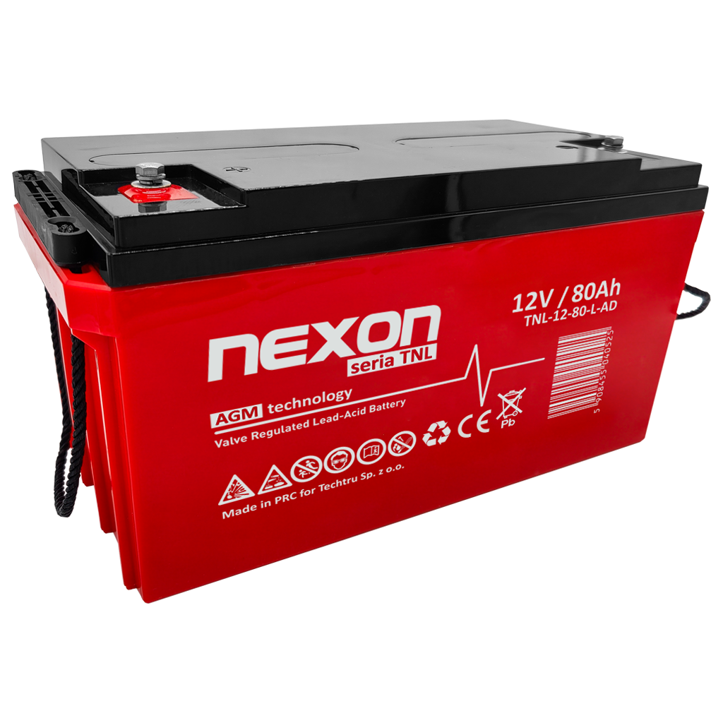 TNL-12-80-L-AD NEXON TNL Akumulator VRLA AGM 12V 80Ah (L) - obrazek 1