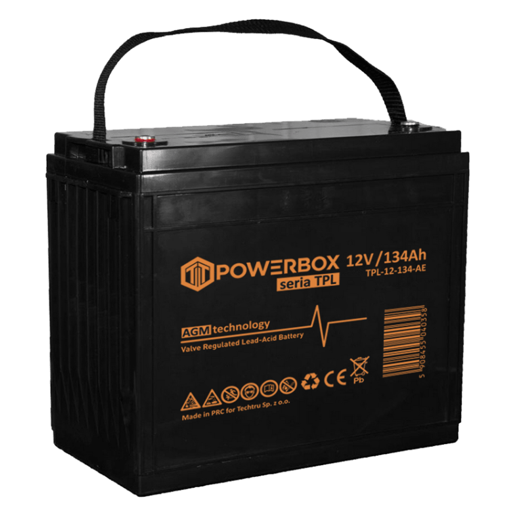 TPL-12-134-AE POWERBOX TPL Akumulator VRLA AGM 12V 134Ah - obrazek 1