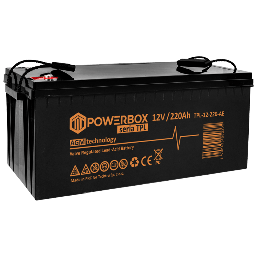 TPL-12-220-AE POWERBOX TPL Akumulator VRLA AGM 12V 220Ah - obrazek 1