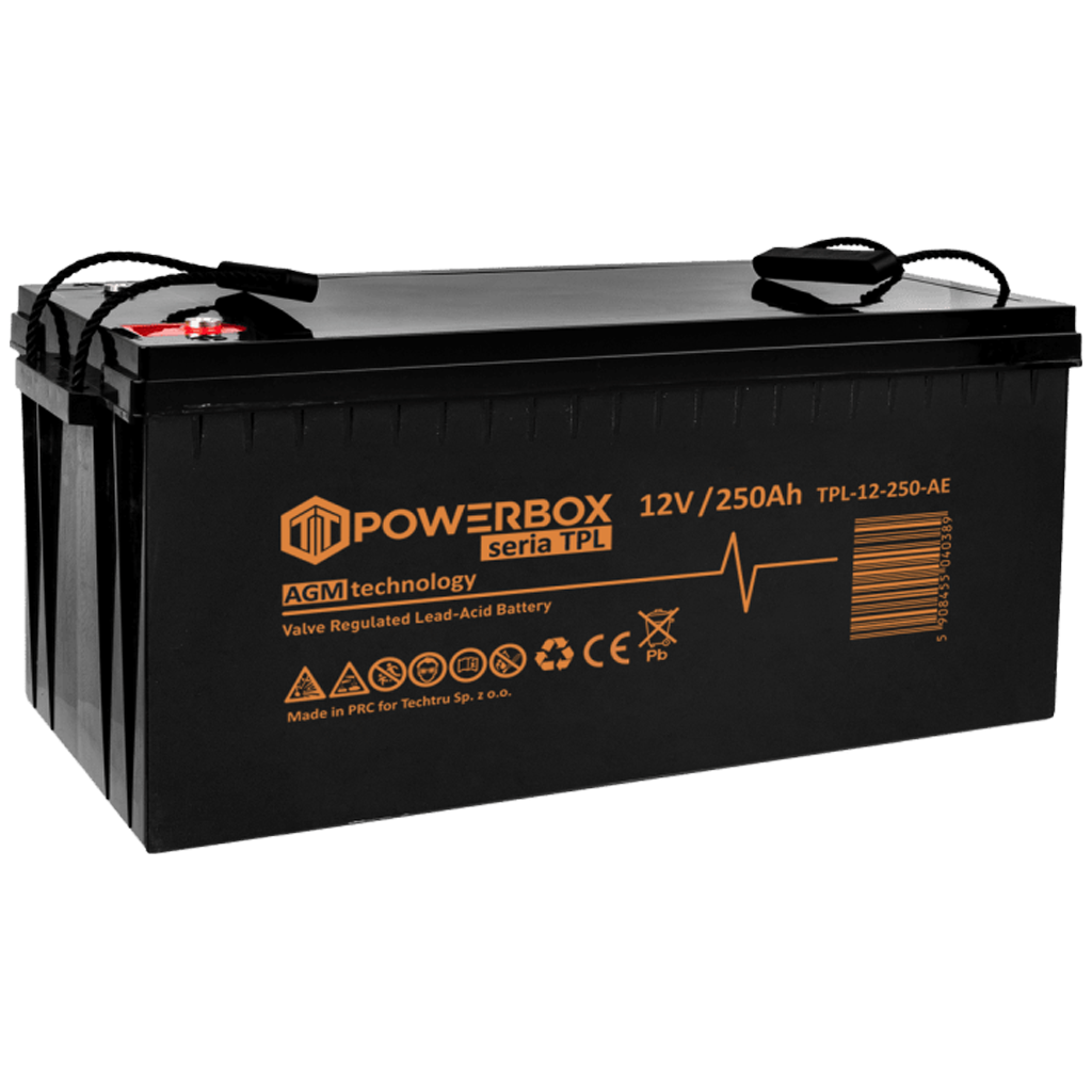 TPL-12-250-AE POWERBOX TPL Akumulator VRLA AGM 12V 250Ah - obrazek 1