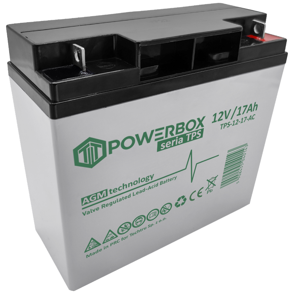 TPS-12-17-AC POWERBOX TPS Akumulator VRLA AGM 12V 17Ah - obrazek 1