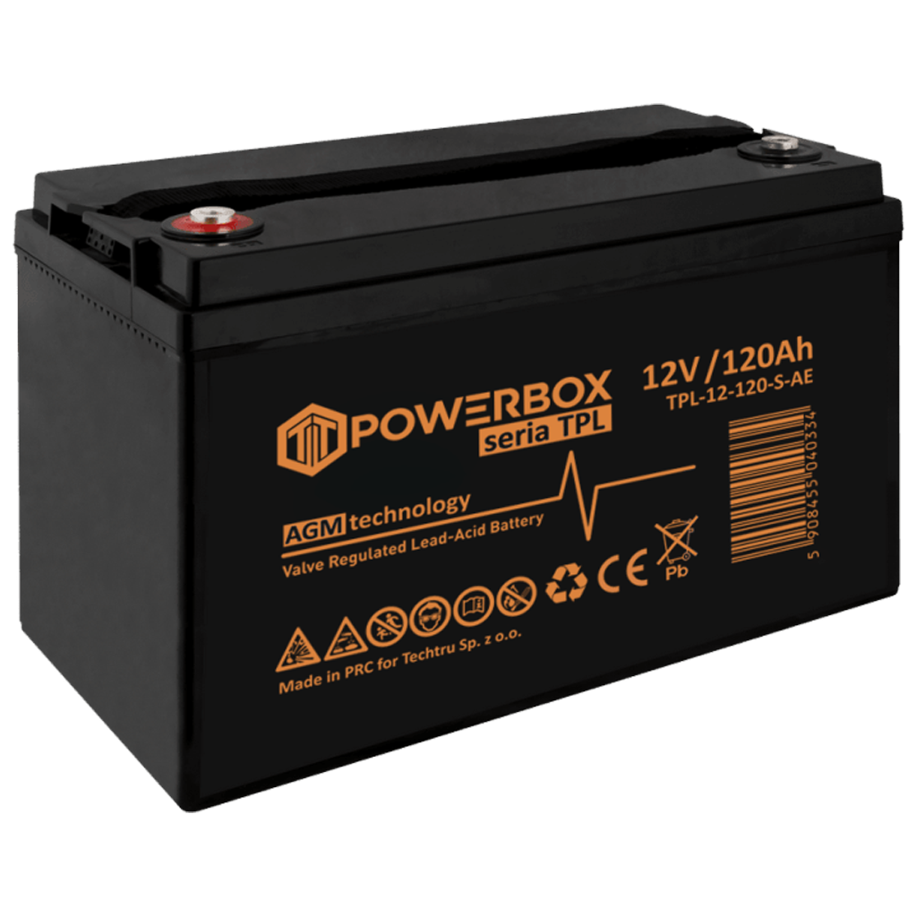 TPL-12-120-S-AE POWERBOX TPL Akumulator VRLA AGM 12V 120Ah (S) - obrazek 1