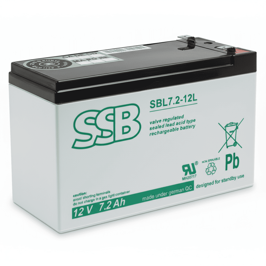SBL-12-7,2 3 SSB Akumulator VRLA AGM SBL 12V 7.2Ah - obrazek 1