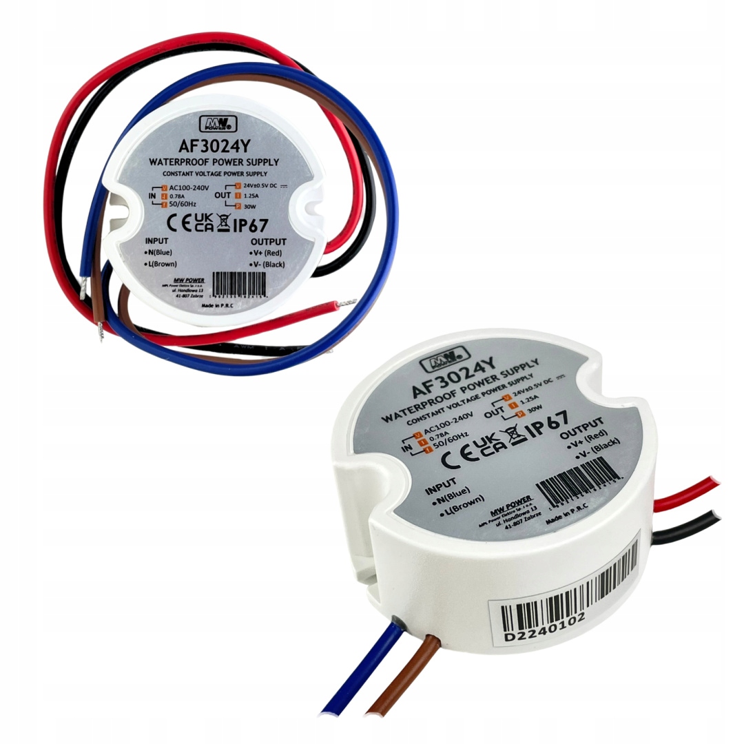 Zasilacz-LED-24V-30W-1-25A-puszkowy-hermetyczny-AF3024Y-Marka-MW-Power Zasilacz LED 24V 30W 1,25A puszkowy hermetyczny AF3024Y - obrazek 1